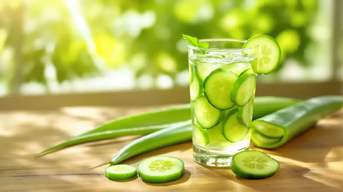 Entdecken Sie die unglaublichen Gesundheitsvorteile der Mischung aus Gurke und Aloe Vera